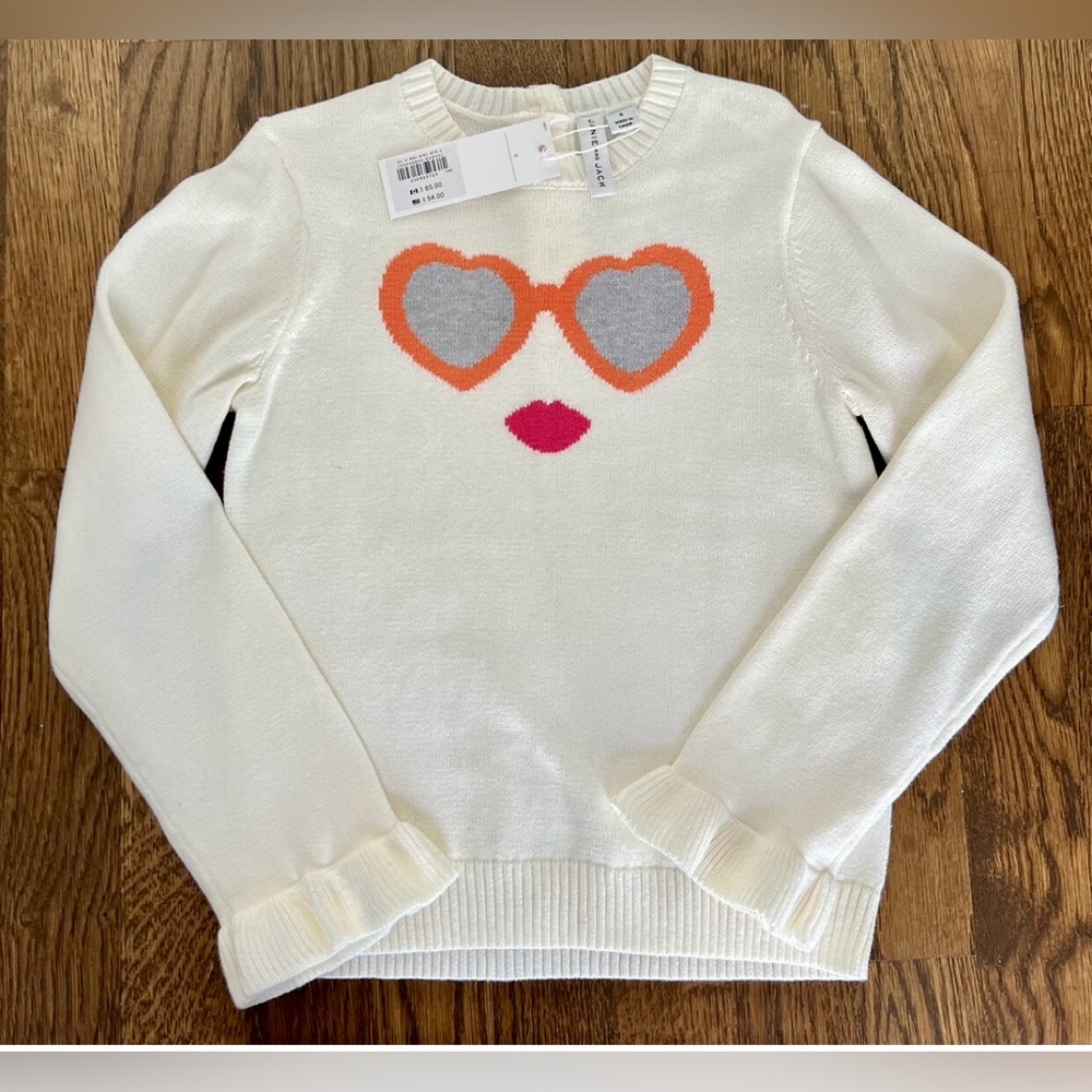 Janie and Jack - 🩷Girl’s sunglasses sweater-🩷NWT (size 6)